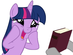 Size: 7956x5952 | Tagged: safe, artist:vvolllovv, twilight sparkle, alicorn, pony, absurd resolution, book, simple background, squee, squishy cheeks, that pony sure does love books, transparent background, vector