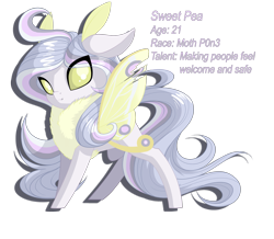 Size: 2257x1968 | Tagged: safe, artist:xxsweetxpeaxx, oc, oc:sweet pea, moth, pony