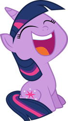 Size: 423x749 | Tagged: safe, artist:crystalmagic6, twilight sparkle, unicorn twilight, pony, unicorn, sparkle's seven, cute, eyes closed, female, filly, filly twilight sparkle, open mouth, simple background, sitting, solo, transparent background, twiabetes, vector, younger