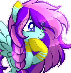 Size: 664x686 | Tagged: safe, artist:sugaryicecreammlp, oc, oc:lucy sunny, pegasus, pony, female, heterochromia, mare, simple background, solo, transparent background