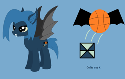 Size: 793x500 | Tagged: safe, artist:rainbowdisaster328, artist:worldofcaitlyn, bat pony, pony, base used, bat ponified, cutie mark, lego, mixels, ponified, race swap, solo, vampos