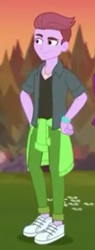 Size: 184x484 | Tagged: safe, screencap, duke suave, better together, equestria girls, sunset's backstage pass!, background human, clothes, cropped, male, pants, shoes, smiling