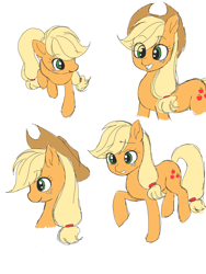 Size: 960x1280 | Tagged: safe, artist:haibaratomoe, derpibooru import, applejack, earth pony, pony, cowboy hat, cute, female, hat, jackabetes, mare, simple background, smiling, stetson