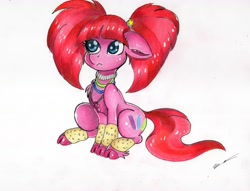 Size: 6225x4753 | Tagged: safe, artist:luxiwind, pacific glow, pony, cloven hooves, solo, traditional art