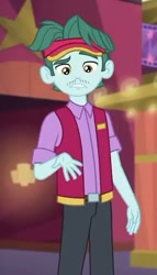 Size: 317x553 | Tagged: safe, screencap, brim marco, equestria girls, mirror magic, spoiler:eqg specials, cinema usher, clothes, cropped, male, pants, solo