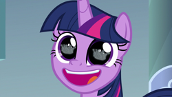 Size: 1920x1080 | Tagged: safe, screencap, twilight sparkle, twilight sparkle (alicorn), alicorn, pony, sparkle's seven, crown, eye reflection, faic, female, hard-won helm of the sibling supreme, mare, pudding face, reflection, solo, twilight sparkle is best facemaker