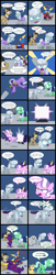 Size: 2000x9847 | Tagged: safe, artist:magerblutooth, diamond tiara, filthy rich, silver spoon, oc, oc:aunt spoiled, oc:dazzle, oc:handy dandy, oc:il, oc:imperius, oc:peal, cat, dog, earth pony, pony, comic:diamond and dazzle, clothes, comic, imp, static, television