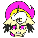 Size: 150x150 | Tagged: safe, artist:calena, part of a set, oc, oc only, oc:trinity deblanc, pony, emote, icon, profile, profile picture, set:trinity emotes, solo