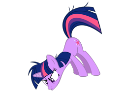 Size: 2010x1500 | Tagged: safe, artist:iamthegreatlyra, twilight sparkle, unicorn twilight, pony, unicorn, lesson zero, female, insanity, looking at something, looking down, mare, messy mane, simple background, solo, talking to herself, transparent background, twilight snapple, vector