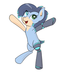 Size: 1658x1914 | Tagged: safe, artist:eyeburn, oc, oc only, oc:ash wing, pony, bipedal, happy