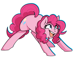 Size: 2980x2328 | Tagged: safe, artist:modularpon, artist:themodpony, derpibooru import, pinkie pie, earth pony, pony, cute, diapinkes, female, high res, mare, open mouth, simple background, solo, transparent