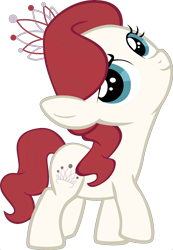 Size: 1920x2767 | Tagged: safe, edit, diamond tiara, oc, oc:fausticorn, earth pony, pony, female, filly, foal, fusion, jewelry, palette swap, ponyar fusion, recolor, simple background, solo, tiara, transparent background, vector, vector edit