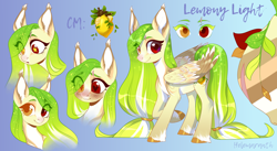 Size: 3826x2100 | Tagged: safe, artist:helemaranth, oc, oc only, oc:lemony light, pegasus, pony, blushing, ear tufts, female, heart eyes, heterochromia, mare, pale belly, rcf community, scar, solo, starry eyes, unshorn fetlocks, wingding eyes