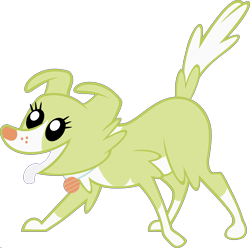 Size: 1920x1905 | Tagged: safe, edit, granny smith, winona, dog, collie, female, fusion, open mouth, palette swap, ponyar fusion, recolor, simple background, solo, transparent background, vector, vector edit