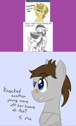 Size: 1280x2127 | Tagged: safe, artist:ask-the-ace, artist:asktheappletwins, artist:phoenixswift, ace, apple strudely, oc, oc:fuselight, pony, ace point, apple family member