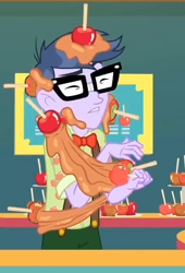 Size: 454x667 | Tagged: safe, screencap, microchips, equestria girls, equestria girls series, rollercoaster of friendship, clothes, cropped, eyes closed, glasses, male