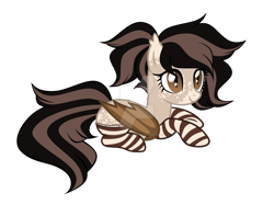 Size: 1279x955 | Tagged: safe, artist:magicdarkart, oc, bat pony, pony, clothes, deviantart watermark, female, mare, obtrusive watermark, prone, simple background, socks, solo, striped socks, transparent background, watermark