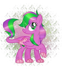 Size: 1944x2241 | Tagged: safe, artist:sweet-psycho-uwu, oc, oc only, oc:firestorm swirl, dracony, dragon, hybrid, pony, female, interspecies offspring, offspring, parent:rarity, parent:spike, parents:sparity, solo