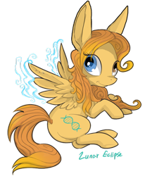 Size: 800x896 | Tagged: safe, artist:a-lunar-eclipse, oc, oc:solar wind, donkey, hybrid, mule, pegasus, pegamule