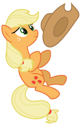 Size: 5546x8508 | Tagged: safe, artist:estories, derpibooru import, applejack, earth pony, pony, absurd resolution, hat, simple background, solo, transparent background, vector