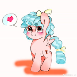 Size: 2779x2779 | Tagged: safe, artist:猞猁slxs, cozy glow, pegasus, pony, cozybetes, cute, female, filly, heart, solo