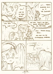 Size: 3750x5250 | Tagged: safe, artist:th3ipodm0n, spike, twilight sparkle, dragon, unicorn, comic:arrival, comic