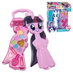 Size: 800x800 | Tagged: safe, derpibooru import, captain celaeno, fluttershy, rarity, twilight sparkle, twilight sparkle (alicorn), alicorn, pony, unicorn, my little pony: the movie, bootleg, makeup is not healthy, makeup kit, playset, toy