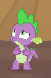 Size: 268x405 | Tagged: safe, screencap, spike, dragon, sweet and smoky, claws, cropped, male, solo, tail, winged spike