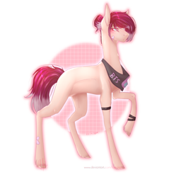 Size: 1500x1522 | Tagged: safe, artist:lastaimin, oc, oc:sular, earth pony, pony, female, mare, raised hoof, solo