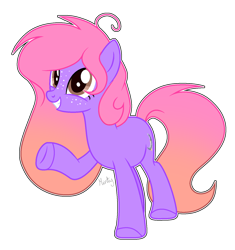 Size: 1280x1359 | Tagged: safe, artist:mintoria, oc, oc:pastel moon, earth pony, pony, female, mare, simple background, solo, transparent background