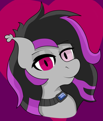 Size: 1681x1973 | Tagged: safe, artist:spk, oc, oc only, oc:starless moon, bat pony, pony, bat pony oc, collar