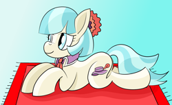 Size: 1770x1080 | Tagged: safe, artist:notadeliciouspotato, coco pommel, earth pony, pony, carpet