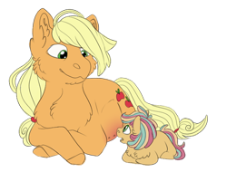 Size: 612x466 | Tagged: safe, artist:lightwolfheart, derpibooru import, applejack, earth pony, pony, colt, male, prone, simple background, transparent background