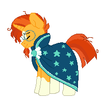 Size: 200x200 | Tagged: safe, artist:icy-owls, sunburst, pony, unicorn, cape, clothes, eyes closed, glasses, male, pixel art, simple background, solo, stallion, transparent background