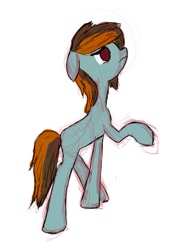 Size: 400x569 | Tagged: safe, artist:restartbob, oc, oc only, oc:mercury vapour, earth pony, pony, female, sketchy, solo