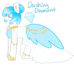 Size: 3188x2821 | Tagged: safe, artist:crazysketch101, oc, oc only, oc:dashing diamond, earth pony, pony, clothes, dress, ear piercing, earring, female, jewelry, piercing, simple background, solo, transparent background