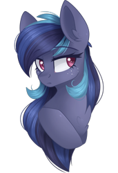 Size: 2048x3000 | Tagged: safe, artist:cinnamontee, oc, oc:swift star, pony, bust, female, mare, portrait, simple background, solo, transparent background