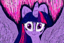 Size: 1500x1000 | Tagged: safe, artist:katya, twilight sparkle, twilight sparkle (alicorn), alicorn, pony, new art style, new style