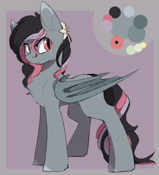 Size: 1225x1347 | Tagged: safe, artist:beardie, oc, oc only, oc:aurora nightgloom, bat pony, pony, colored sketch, commission