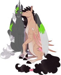 Size: 897x1102 | Tagged: safe, artist:bijutsuyoukai, oc, oc only, alicorn, bat pony, pony, male, simple background, stallion, transparent background