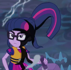 Size: 668x658 | Tagged: safe, screencap, sci-twi, twilight sparkle, better together, equestria girls, spring breakdown, cropped, female, glasses, solo