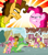 Size: 1280x1440 | Tagged: safe, derpibooru import, screencap, cheese sandwich, gummy, li'l cheese, luster dawn, pinkie pie, pound cake, pumpkin cake, earth pony, pegasus, pony, unicorn, pinkie pride, the last problem, awww, babysitting, cake twins, cheesepie, colt, family, father and child, father and son, female, foal, foalsitter, foalsitting, happy ending, heartwarming, looking at you, male, mare, mother and child, mother and son, older, older cheese sandwich, older gummy, older pinkie pie, older pound cake, older pumpkin cake, parent and child, ponyville, shipping, siblings, stallion, straight, sugarcube corner, the magic of friendship grows, then and now, twins