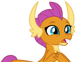 Size: 4318x3538 | Tagged: safe, artist:sketchmcreations, smolder, dragon, sweet and smoky, dragoness, female, open mouth, pleading, simple background, transparent background, vector