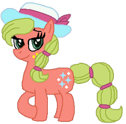 Size: 290x284 | Tagged: safe, artist:drypony198, pony, cowboys and equestrians, hat, mad (tv series), mad magazine, maplejack, sun hat