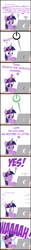 Size: 2000x16000 | Tagged: safe, artist:mrkat7214, twilight sparkle, twilight sparkle (alicorn), alicorn, pony, comic:twilight vs. computer, comic, computer, crying, dead battery, dear princess celestia, laptop computer, ocular gushers, solo