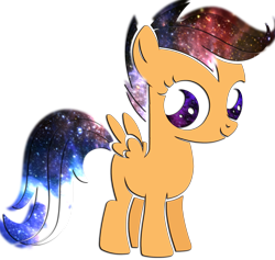 Size: 2879x2727 | Tagged: safe, scootaloo, pegasus, pony, solo, space, to be vibrated