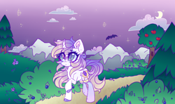 Size: 3088x1828 | Tagged: safe, artist:_spacemonkeyz_, oc, oc:honey lavender, pony, unicorn, clothes, crying, female, mare, socks, solo