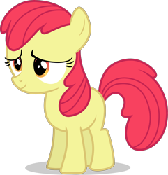 Size: 3074x3190 | Tagged: safe, artist:tomfraggle, edit, editor:slayerbvc, apple bloom, earth pony, pony, accessory-less edit, female, filly, missing accessory, simple background, solo, transparent background, vector, vector edit