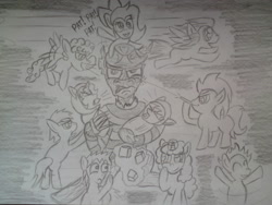 Size: 2592x1944 | Tagged: safe, artist:xertex, oc, oc only, pony, freddy krueger, ponified, sketch