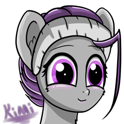 Size: 6000x6000 | Tagged: safe, artist:crimsonsky, oc, pony, female, headband, mare, smiling, solo